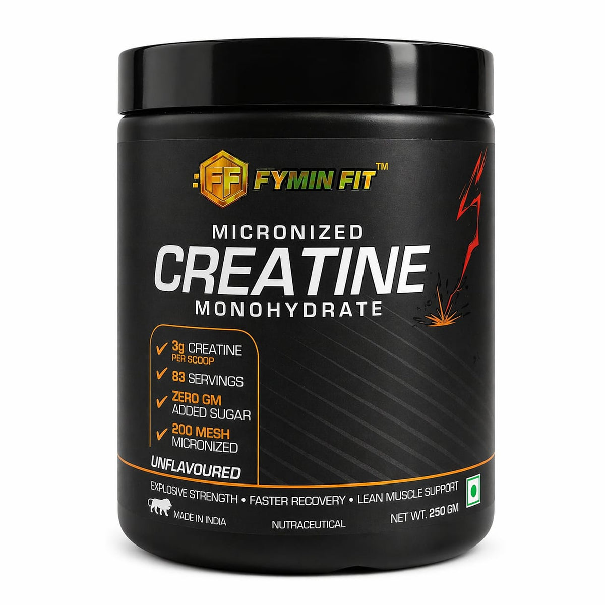 FYMIN FIT Micronized Creatine Monohydrate 250g – Unflavoured